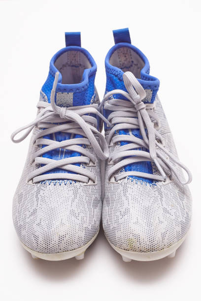 Modern Kid Soccer Shoes Isolated On A White Background