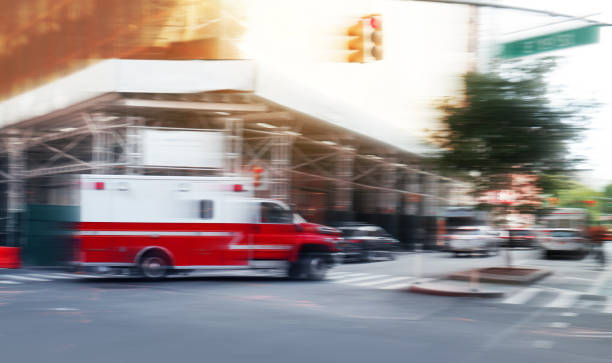 istock Ambulance speeding in New York 1173432097