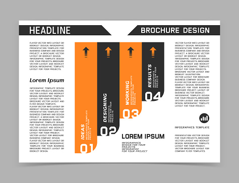 Business brochure or web banner design. Vector illustration