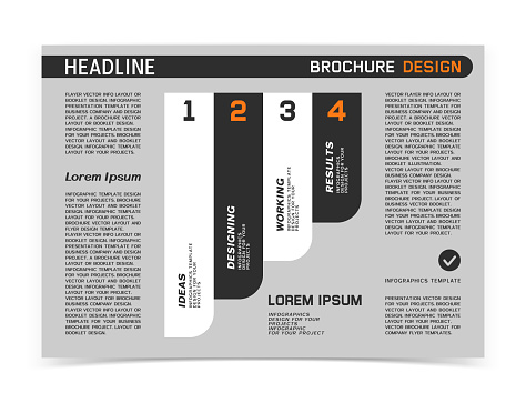Business brochure or web banner design. Vector illustration