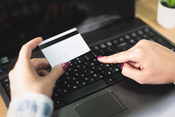 istock Online payment by credit card. 1173437254