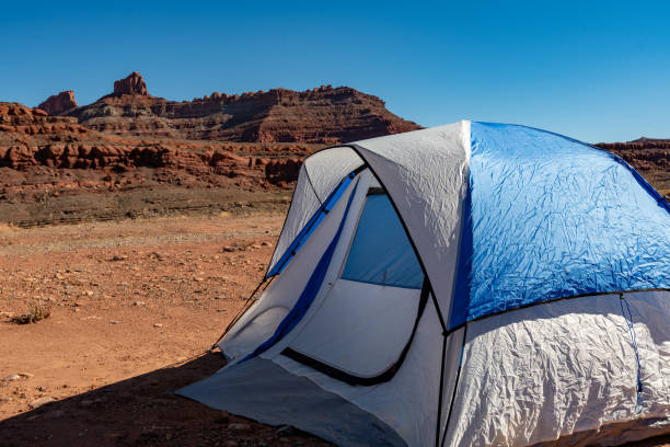istock Lonely tent in canyon in Utah 1173449836