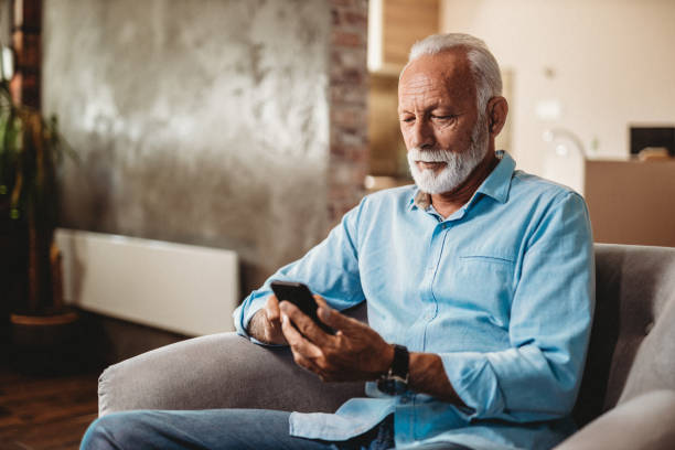 istock Senior man and his smartphone 1173450333