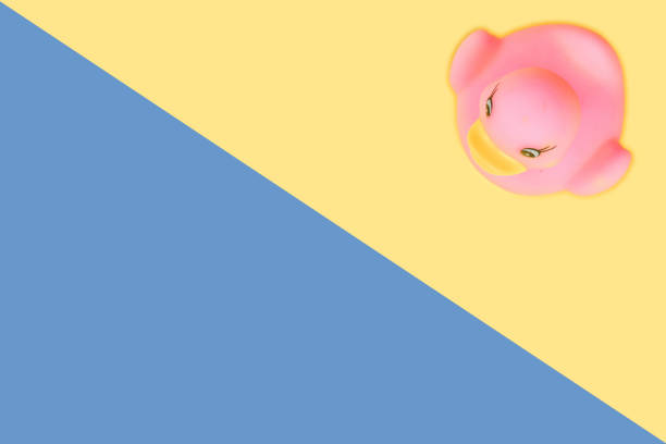 istock Duck background. Yellow rubber toy. Pay in pool. 1173451160