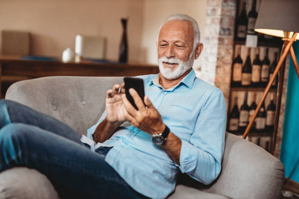 istock Senior man and his smartphone 1173451234