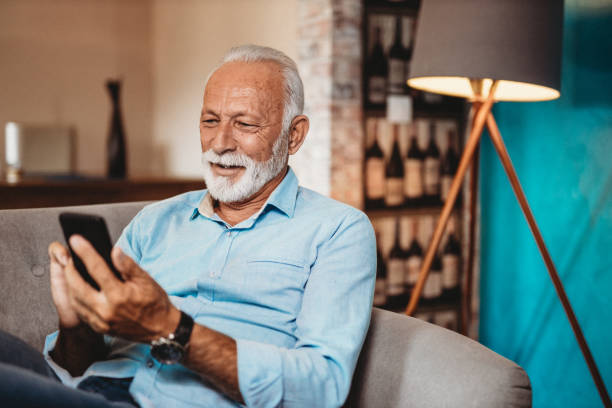 istock Senior man and his smartphone 1173451494
