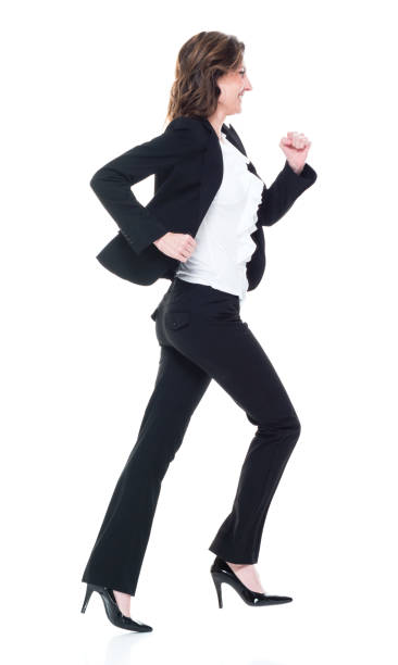 istock Caucasian businesswoman is running 1173454755