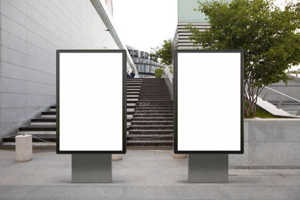 Blank street billboard poster