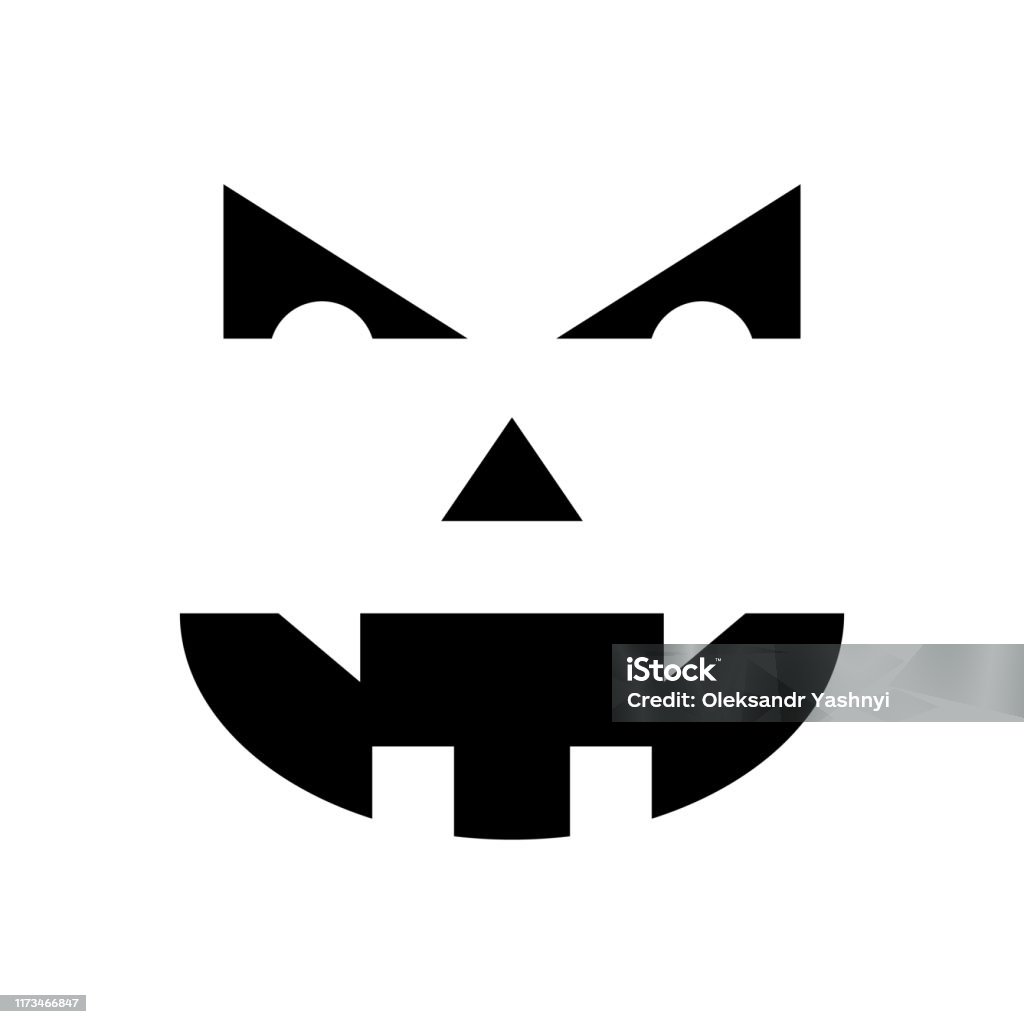 Vetor Isolado Elemento De Halloween Assustador Sorriso De