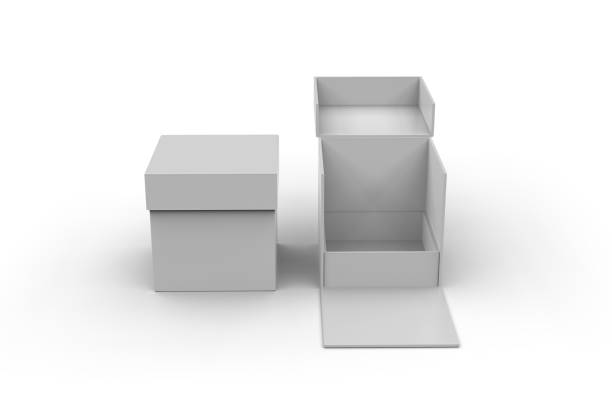 istock White blank hard cardboard book box mock up template, 3d illustration. 1173474476