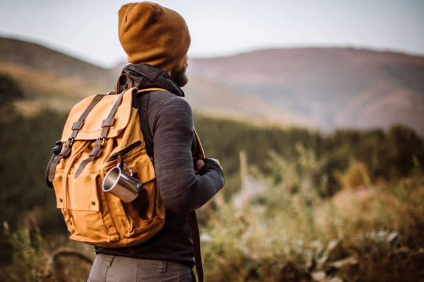 istock Single hiker in the early morning 1173476789
