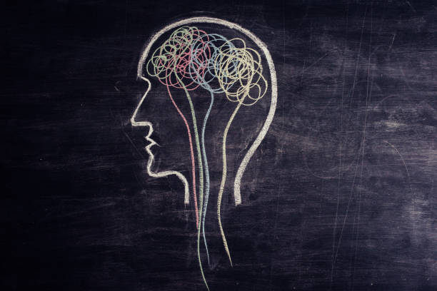 istock Brain made of multicolored lines drawn on chalkboard 1173478242