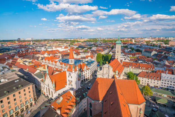 istock Munich historical center panoramic aerial cityscape view 1173484177
