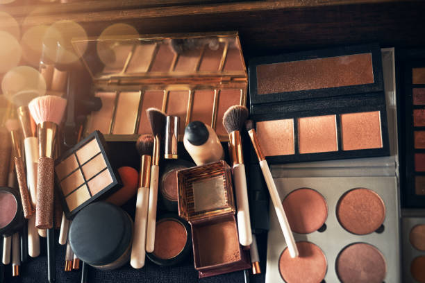 A makeup artist's dream Shot of a collection of makeup make up brush photos stock pictures, royalty-free photos & images