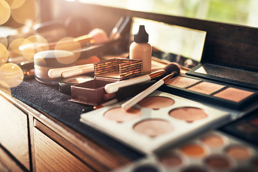 Shot of a collection of makeup