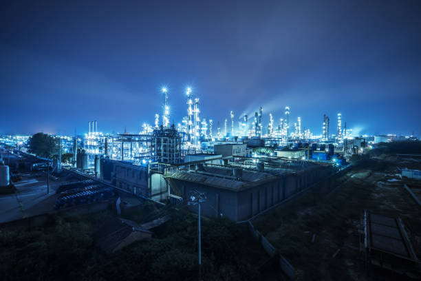 istock oil factory at night 1173491192