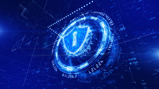 istock HUD and Shield Icon of Cyber Security, Digital Data Network Protection, Future Technology Network Concept. 1173496442