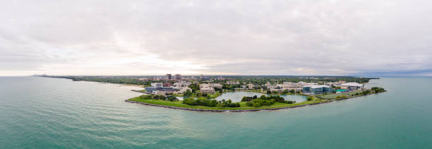 istock Northwestern University Campus Aerial Panorama 1173497000