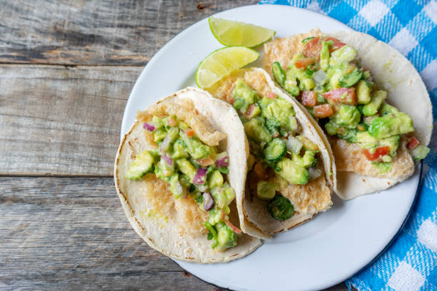 istock Mexican chicharron tacos with guacamole also called 
