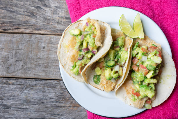 istock Mexican chicharron tacos with guacamole also called 