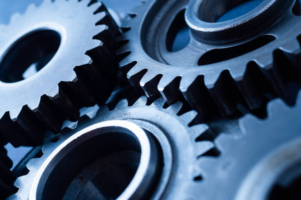 istock perspective view of industrial engine gear wheel 1173499779