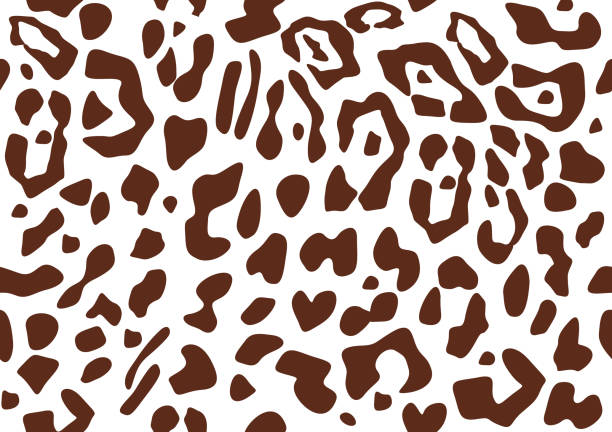leoparden-muster textur wiederholt. einfaches muster, kleiner und großer punkt für textildesign. - exoticism animal africa cheetah stock-grafiken, -clipart, -cartoons und -symbole