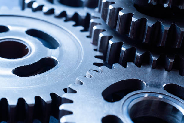 istock perspective view of industrial engine gear wheel 1173499922