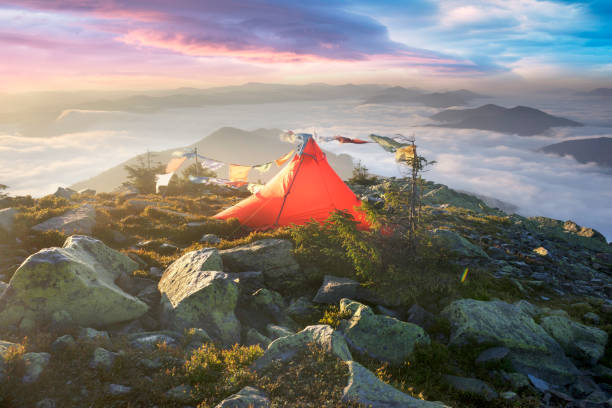 istock flags in the wind in the mountains 1173500691