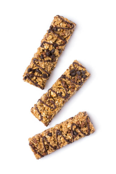 istock Top view of granola energy bar with chocolate 1173500949