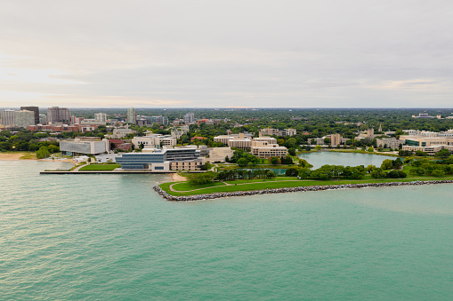 Northwestern University Campus Aerial View