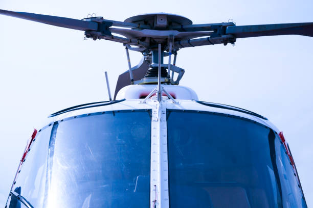 istock Detail of Helicopter Engineering on a beautiful blue sky 1173512343
