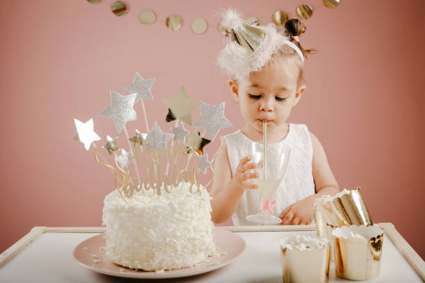istock Birthday party for cute child 1173521920