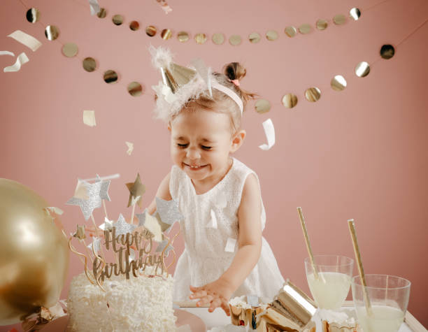 istock Birthday party for cute child 1173524772