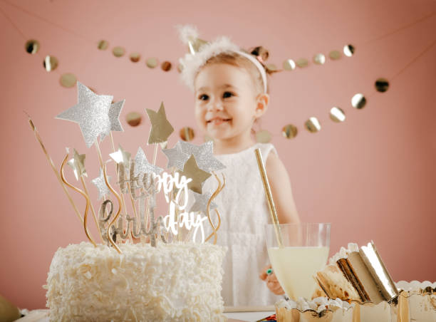istock Birthday party for cute child 1173525207