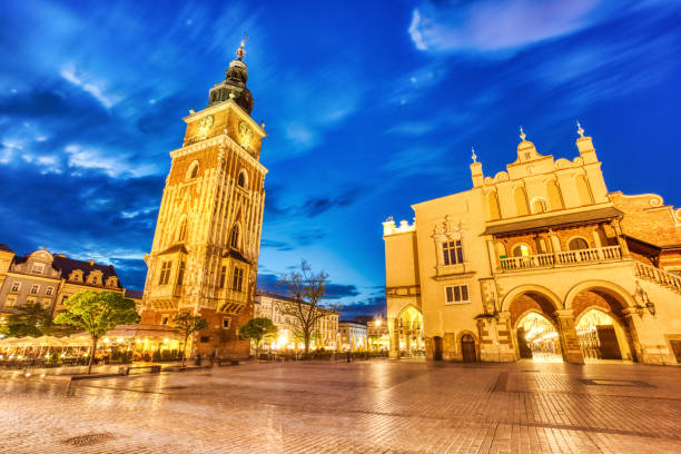 istock Krakow Main Square at Dusk, Krakow 1173526357