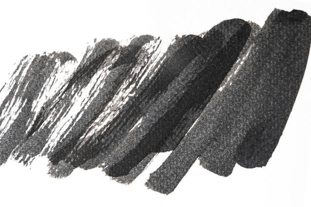 istock Black Ink Brushed on Grunge background 1173527984