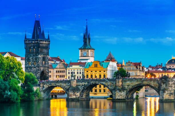 istock View of dowtown Prague with Charles Bridge over Vltava 1173529743
