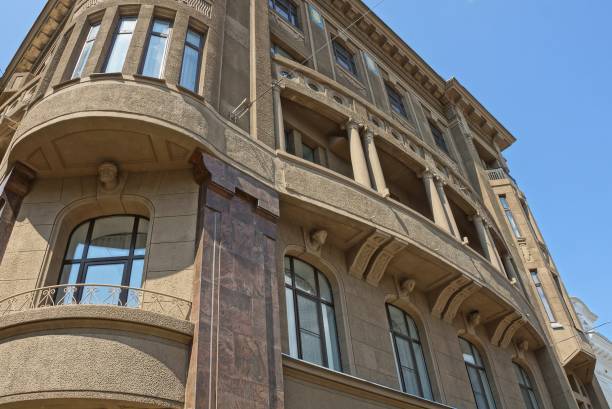 istock brown balcony on concrete wall with windows 1173530040