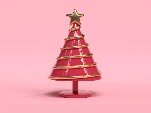 istock red gold tree christmas holiday decoration element 3d rendering 1173533289