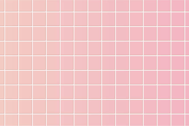 ilustrações de stock, clip art, desenhos animados e ícones de pink floor tile. texture illustration vector. - azulejo