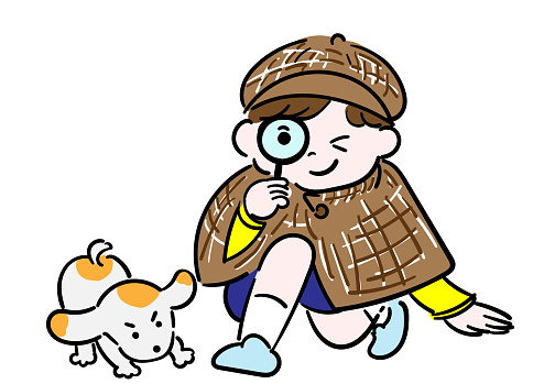 Ilustración de Un Niño Detective Busca Pistas Con Una Lupa y más Vectores Libres de Derechos de Detective - Detective, Niño, Educación - iStock Ilustración de Un Niño Detective Busca Pistas Con Una Lupa y más Vectores Libres de Derechos de Detective - Detective, Niño, Educación - iStock