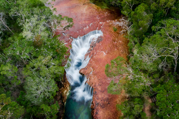 Elliot Falls from above stock photo