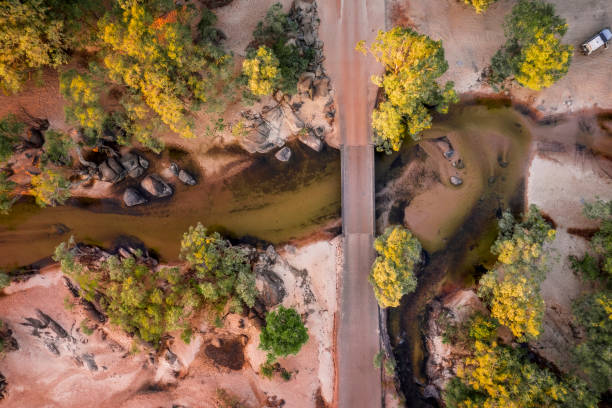 Archer River crossing bridge Archer River crossing bridge, Cape York, Australia Dominic stock pictures, royalty-free photos & images