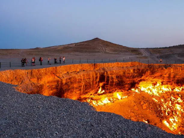 Photo of Darvaza gas crater, Turkmenistan