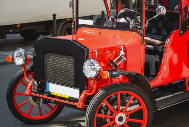 istock Detail of a red oldtimer 1173547569