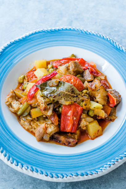 istock Turkish Kebap Orman Kebabi / Kebab with Cubed Meat and Vegetables Stew. 1173554924