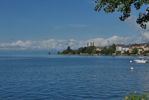 Clarens Quai on lake Geneva