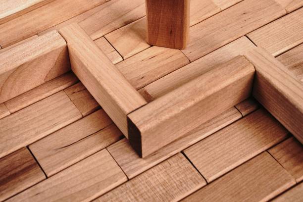 istock Background texture of wooden blocks 1173563915