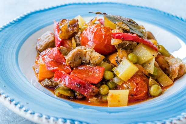 istock Turkish Kebap Orman Kebabi / Kebab with Cubed Meat and Vegetables Stew. 1173564687