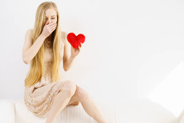 istock Sad woman on Valentines day 1173564834